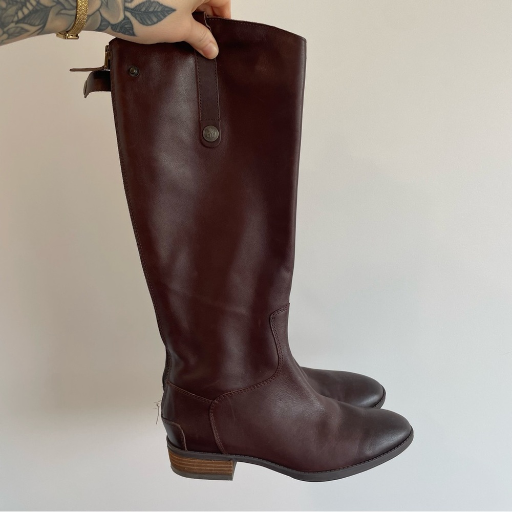 Sam Edelman brown leather boots